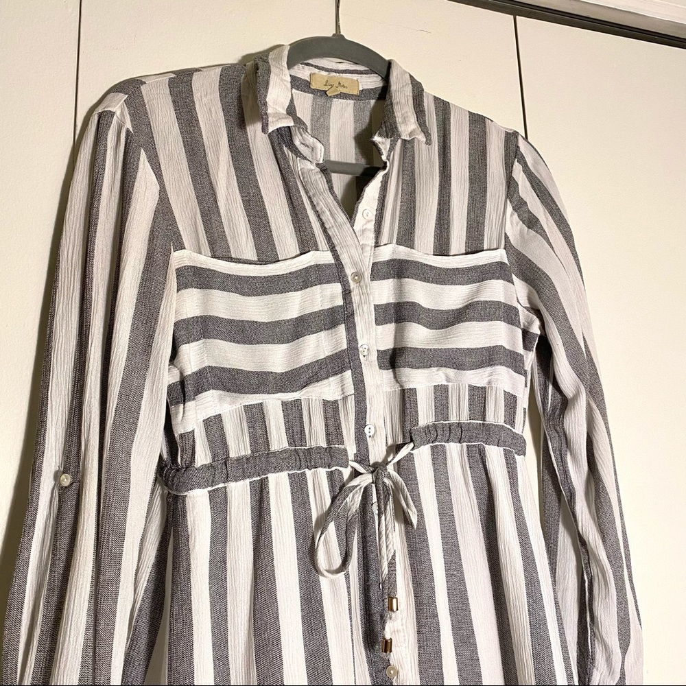 LOVE NOTES BEACH STRIPY DRESS